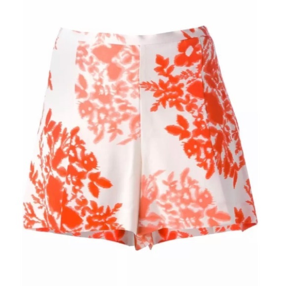 BY MALENE BIRGER orange and white silk shorts size 36 - Picture 4 of 13